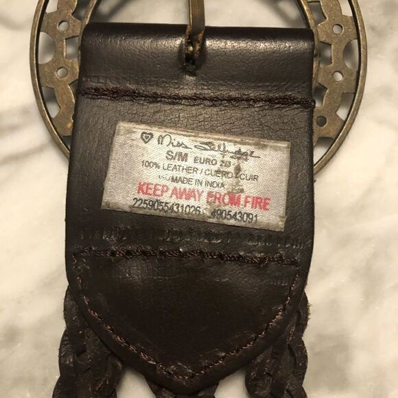 Vintage Miss Selfridge Boho Weaved Leather Belt - Picture 5 of 6